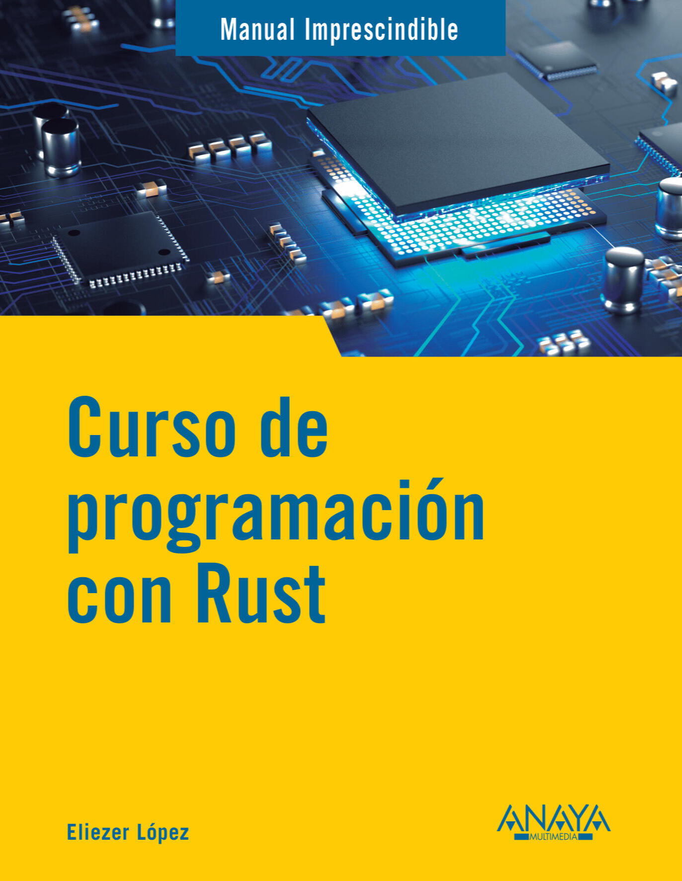 Portada del libro "Curso de programación con Rust"